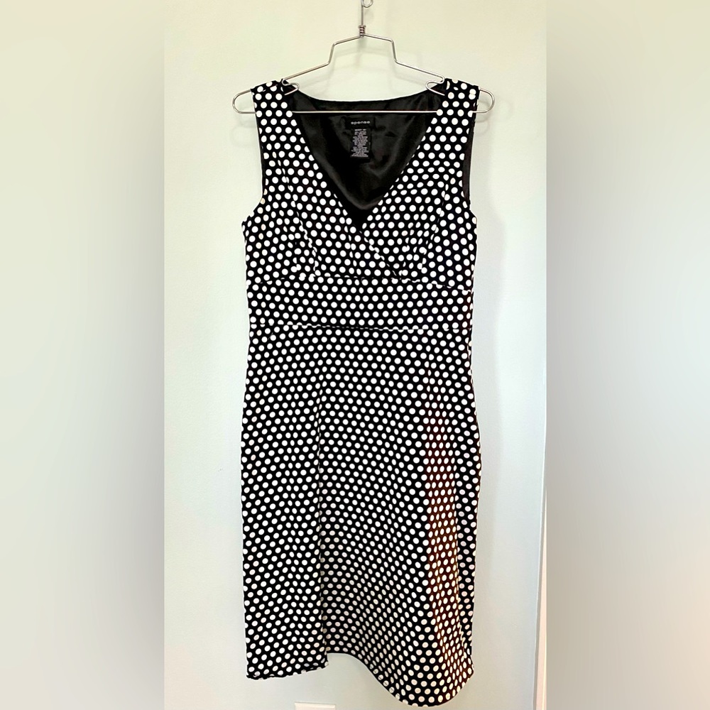 Black and white pinup dress